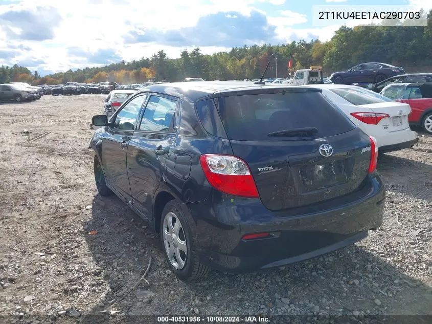 2010 Toyota Matrix VIN: 2T1KU4EE1AC290703 Lot: 40531956