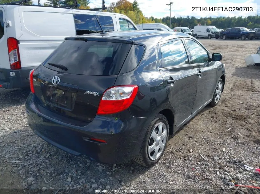 2010 Toyota Matrix VIN: 2T1KU4EE1AC290703 Lot: 40531956