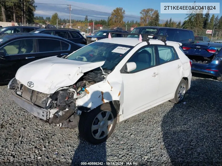 2010 Toyota Matrix S VIN: 2T1KE4EE0AC041824 Lot: 40586242