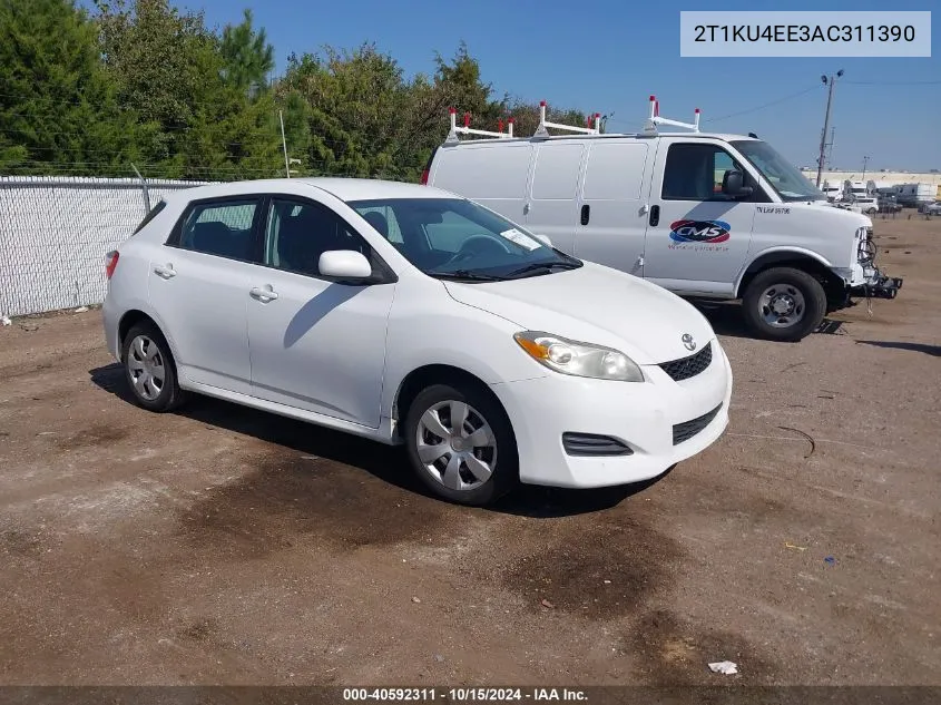 2010 Toyota Matrix VIN: 2T1KU4EE3AC311390 Lot: 40592311