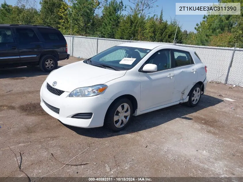 2010 Toyota Matrix VIN: 2T1KU4EE3AC311390 Lot: 40592311