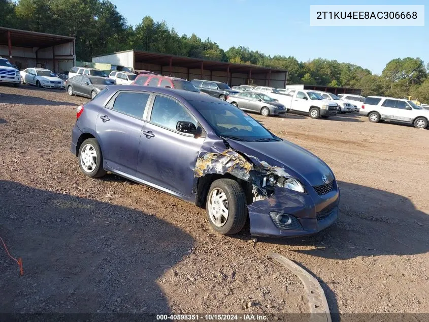 2010 Toyota Matrix VIN: 2T1KU4EE8AC306668 Lot: 40598351