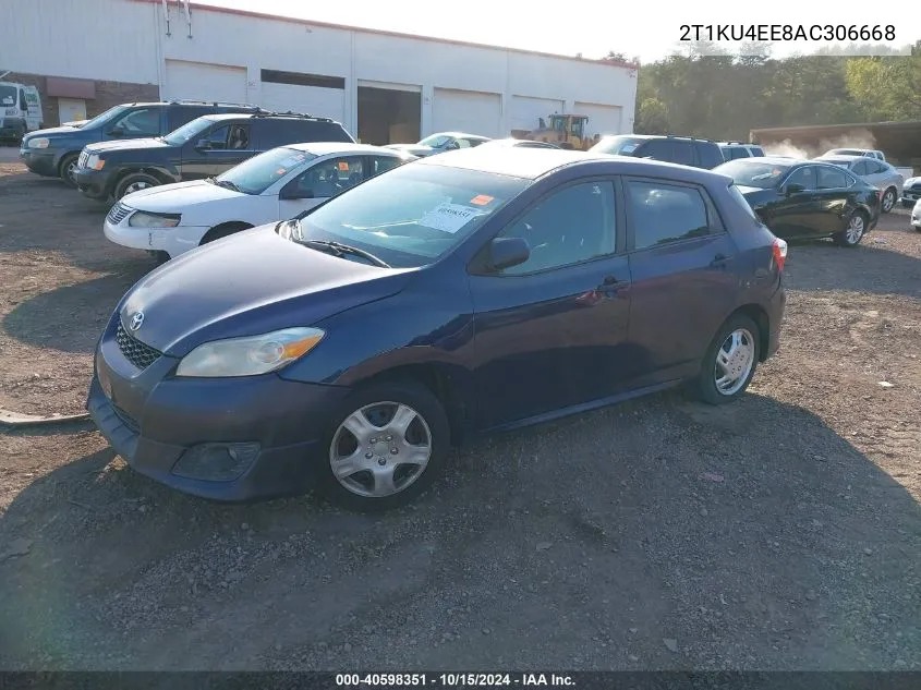 2010 Toyota Matrix VIN: 2T1KU4EE8AC306668 Lot: 40598351