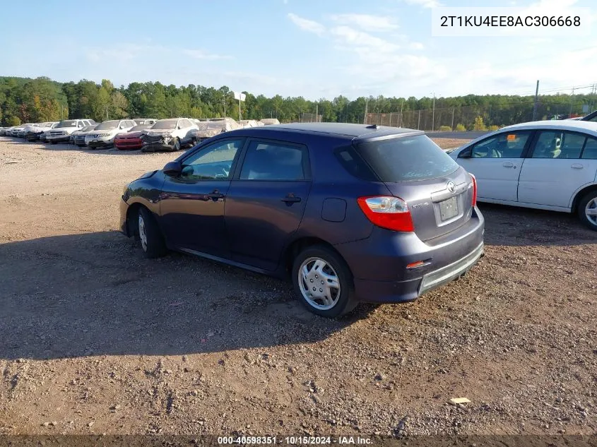 2010 Toyota Matrix VIN: 2T1KU4EE8AC306668 Lot: 40598351