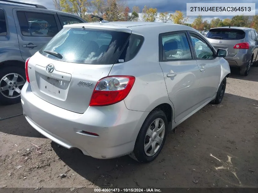 2010 Toyota Matrix VIN: 2T1KU4EE5AC364513 Lot: 40601473