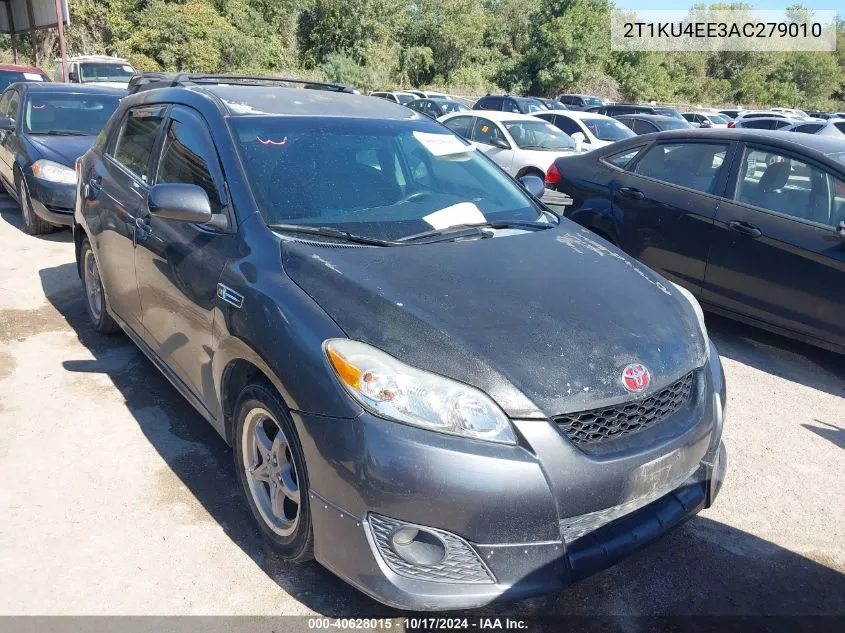 2010 Toyota Matrix VIN: 2T1KU4EE3AC279010 Lot: 40628015