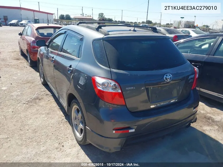 2010 Toyota Matrix VIN: 2T1KU4EE3AC279010 Lot: 40628015