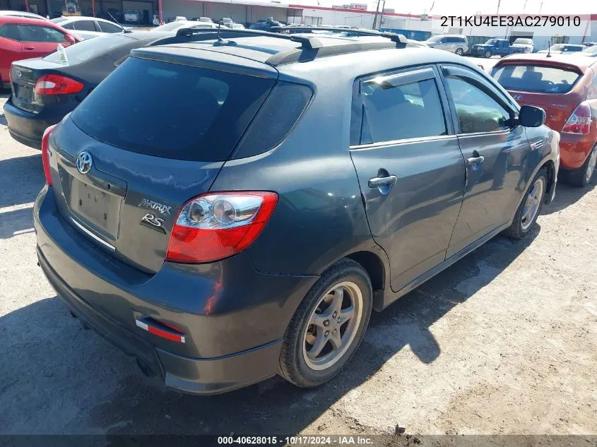 2010 Toyota Matrix VIN: 2T1KU4EE3AC279010 Lot: 40628015