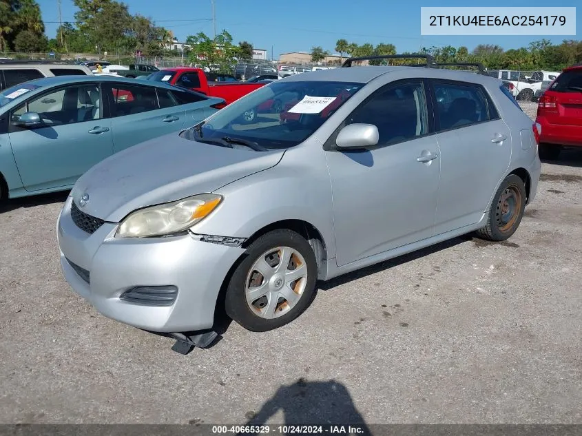 2010 Toyota Matrix VIN: 2T1KU4EE6AC254179 Lot: 40665329