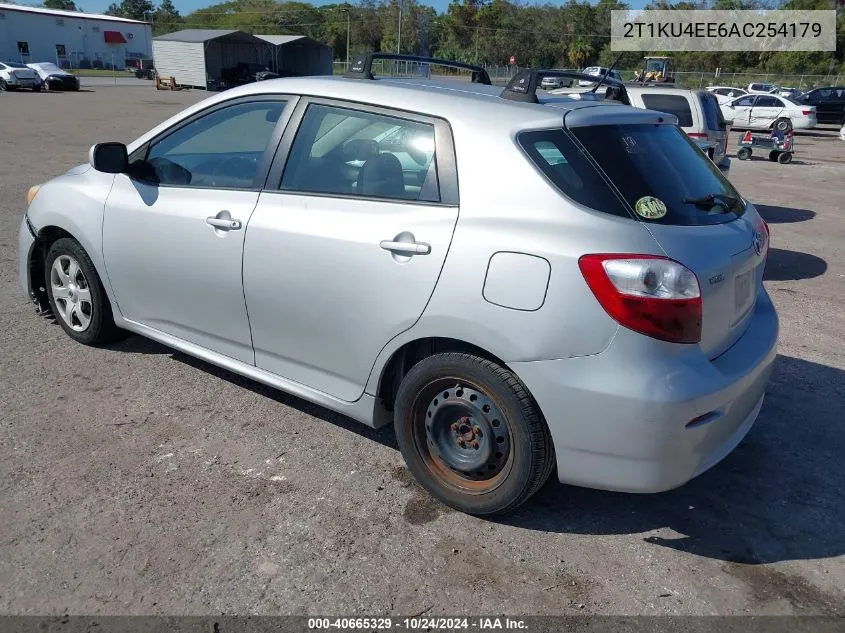 2010 Toyota Matrix VIN: 2T1KU4EE6AC254179 Lot: 40665329