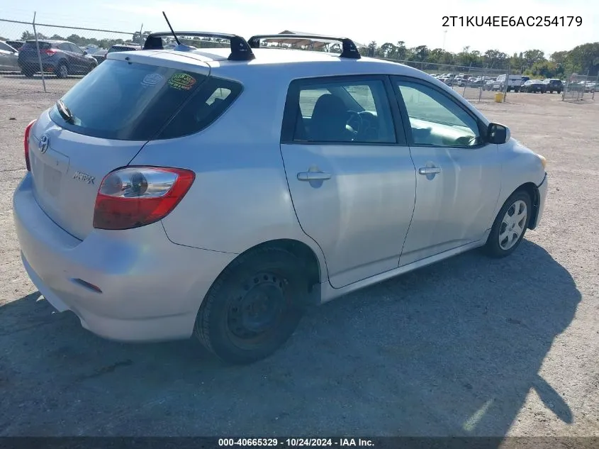 2010 Toyota Matrix VIN: 2T1KU4EE6AC254179 Lot: 40665329