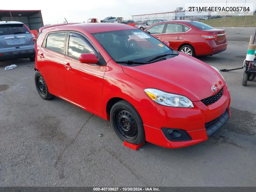 2010 Toyota Matrix Xrs VIN: 2T1ME4EE9AC005784 Lot: 40739627