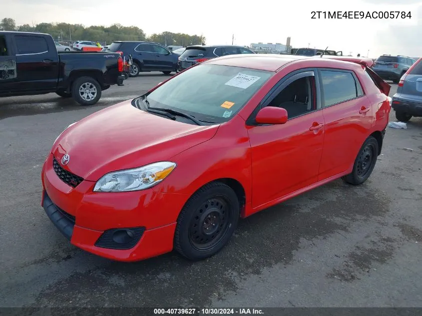 2010 Toyota Matrix Xrs VIN: 2T1ME4EE9AC005784 Lot: 40739627