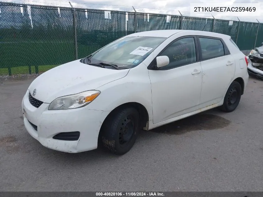 2010 Toyota Matrix VIN: 2T1KU4EE7AC259469 Lot: 40828106