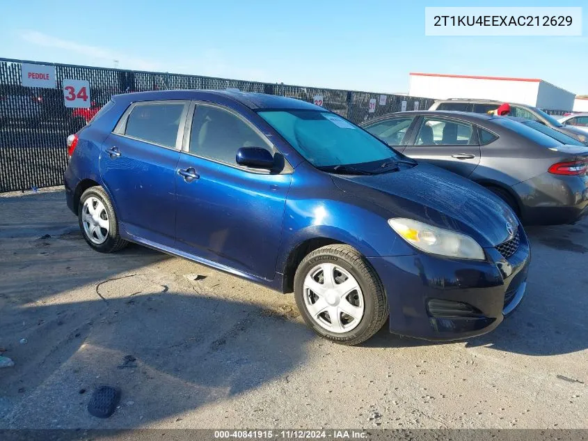 2T1KU4EEXAC212629 2010 Toyota Matrix