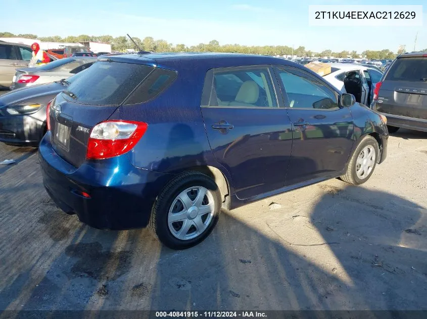 2T1KU4EEXAC212629 2010 Toyota Matrix