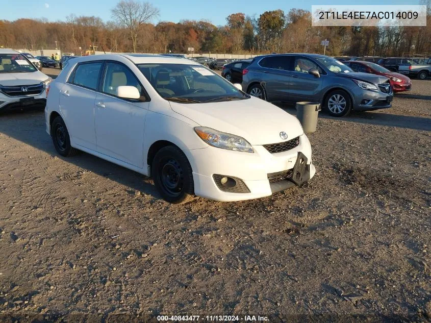 2010 Toyota Matrix S VIN: 2T1LE4EE7AC014009 Lot: 40843477