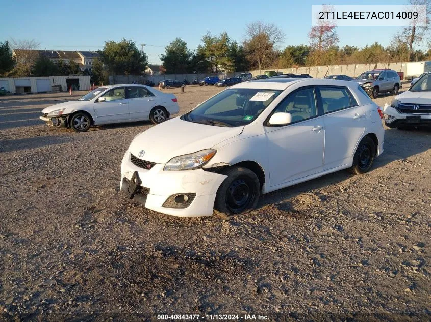 2010 Toyota Matrix S VIN: 2T1LE4EE7AC014009 Lot: 40843477