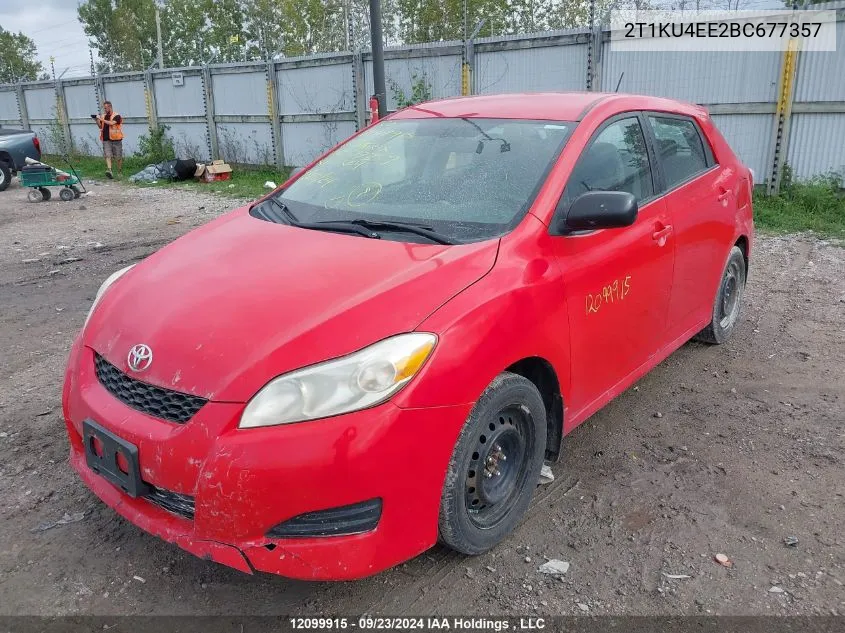 2011 Toyota Matrix Wagon VIN: 2T1KU4EE2BC677357 Lot: 12099915