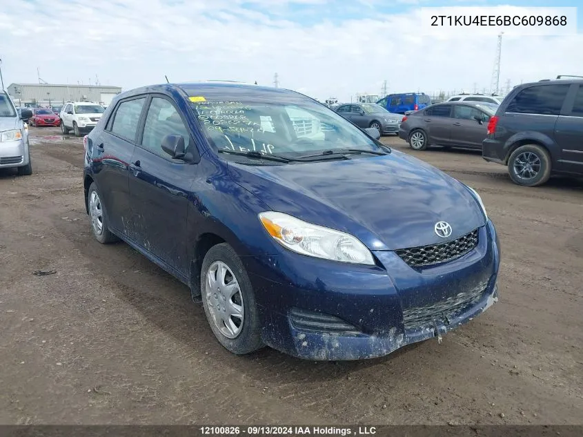 2011 Toyota Matrix VIN: 2T1KU4EE6BC609868 Lot: 12100826