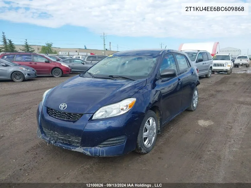 2011 Toyota Matrix VIN: 2T1KU4EE6BC609868 Lot: 12100826