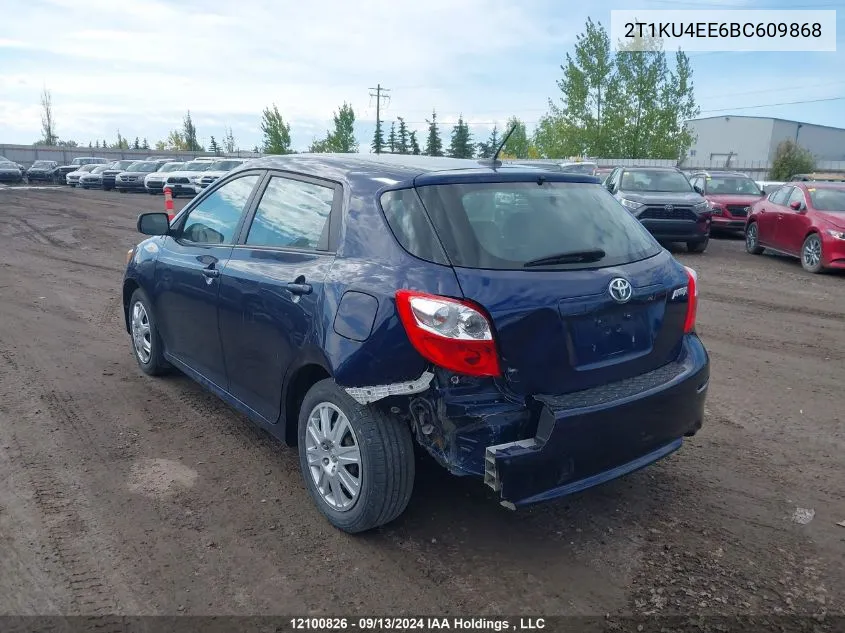 2011 Toyota Matrix VIN: 2T1KU4EE6BC609868 Lot: 12100826