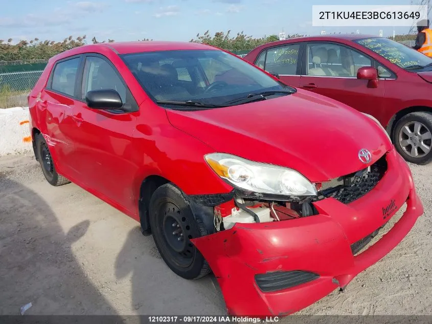 2T1KU4EE3BC613649 2011 Toyota Matrix