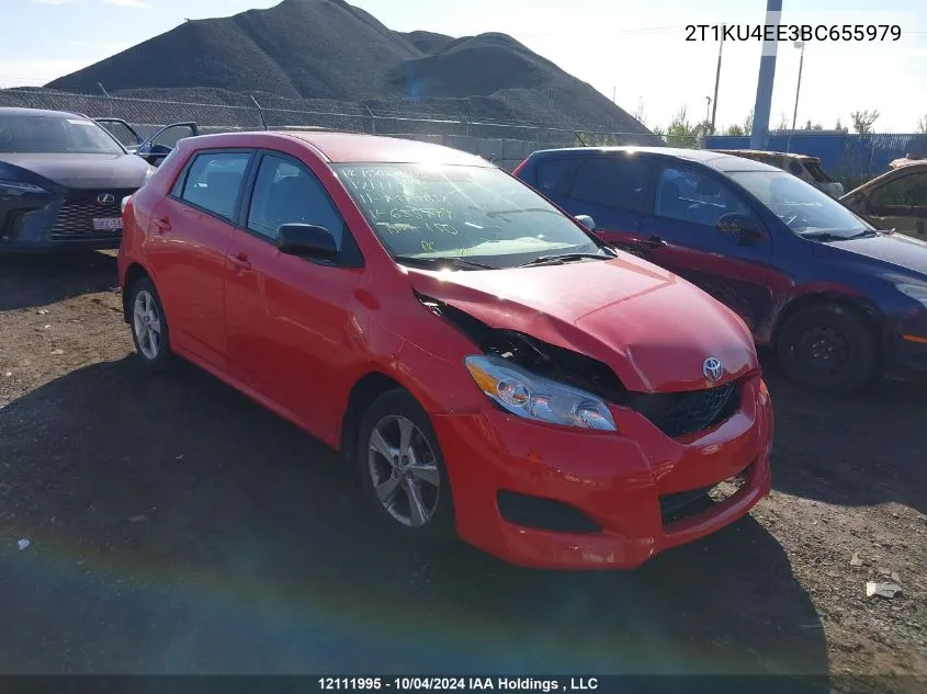 2011 Toyota Matrix VIN: 2T1KU4EE3BC655979 Lot: 12111995