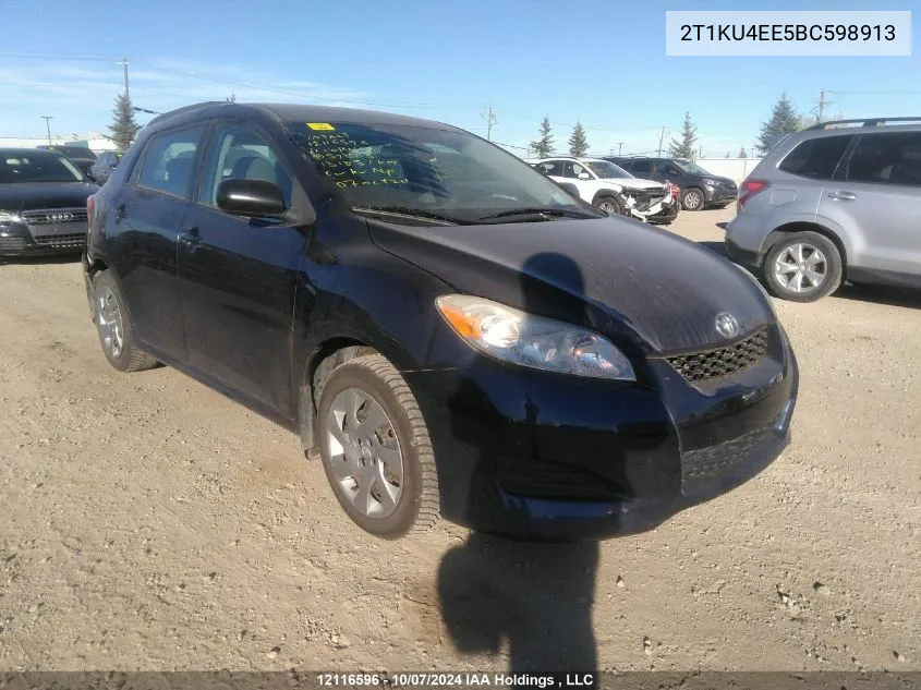 2011 Toyota Corolla Matrix VIN: 2T1KU4EE5BC598913 Lot: 12116596