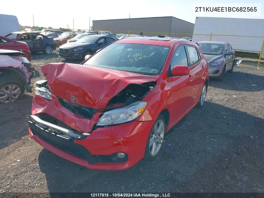 2011 Toyota Matrix VIN: 2T1KU4EE1BC682565 Lot: 12117815