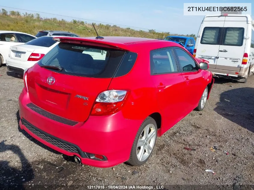 2011 Toyota Matrix VIN: 2T1KU4EE1BC682565 Lot: 12117815