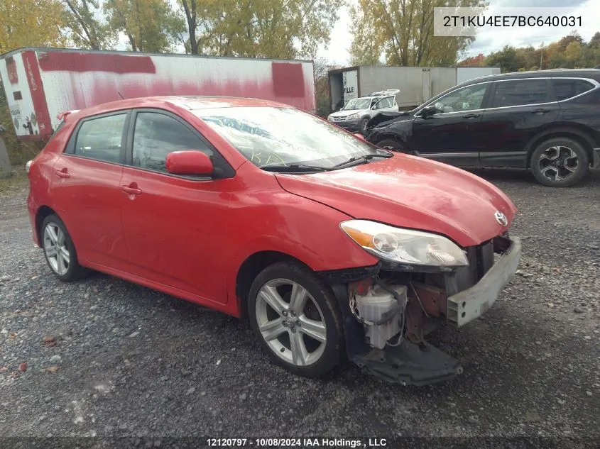 2011 Toyota Matrix VIN: 2T1KU4EE7BC640031 Lot: 12120797