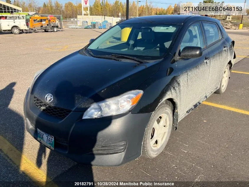 2011 Toyota Matrix VIN: 2T1KU4EE6BC648153 Lot: 20182791