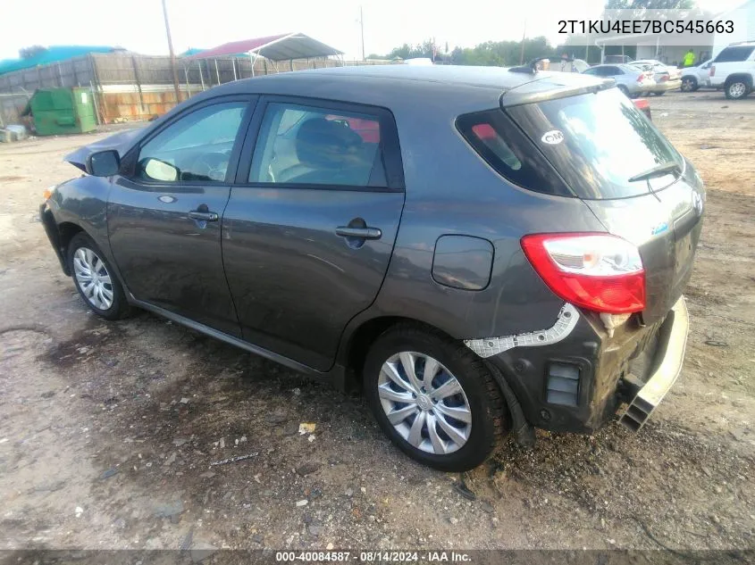 2011 Toyota Matrix VIN: 2T1KU4EE7BC545663 Lot: 40084587