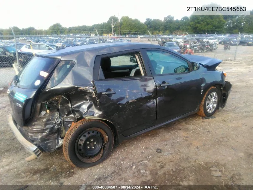 2011 Toyota Matrix VIN: 2T1KU4EE7BC545663 Lot: 40084587