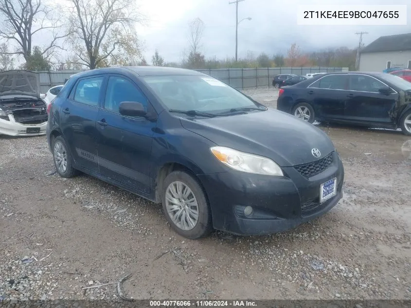 2011 Toyota Matrix S VIN: 2T1KE4EE9BC047655 Lot: 40776066