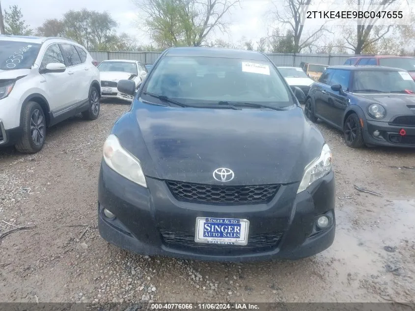 2011 Toyota Matrix S VIN: 2T1KE4EE9BC047655 Lot: 40776066