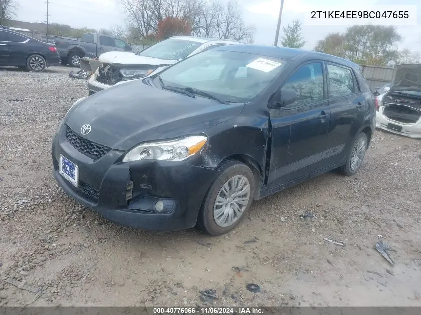 2011 Toyota Matrix S VIN: 2T1KE4EE9BC047655 Lot: 40776066