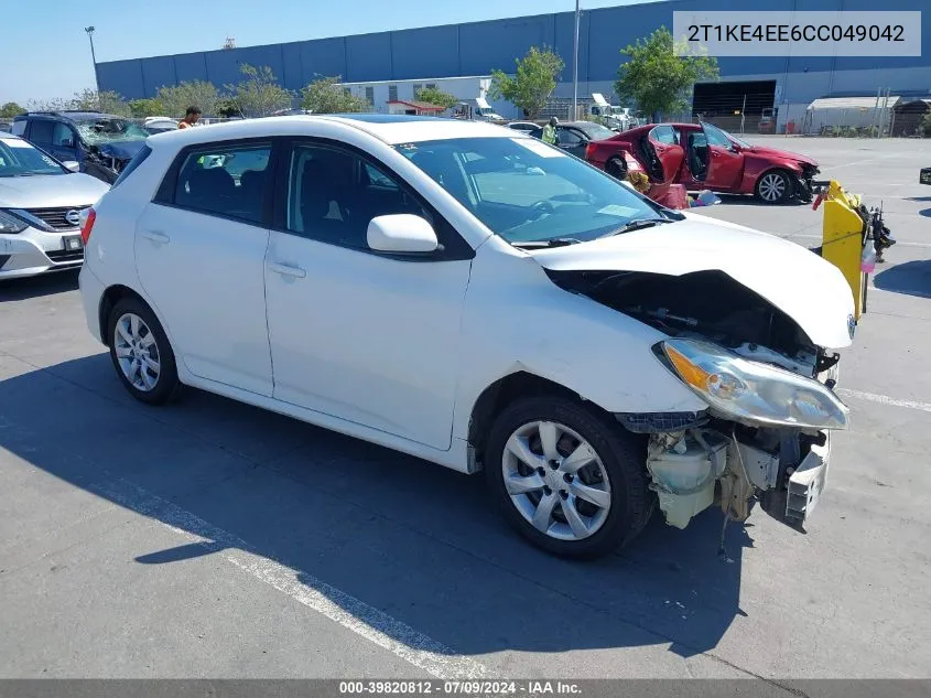 2012 Toyota Matrix S VIN: 2T1KE4EE6CC049042 Lot: 39820812