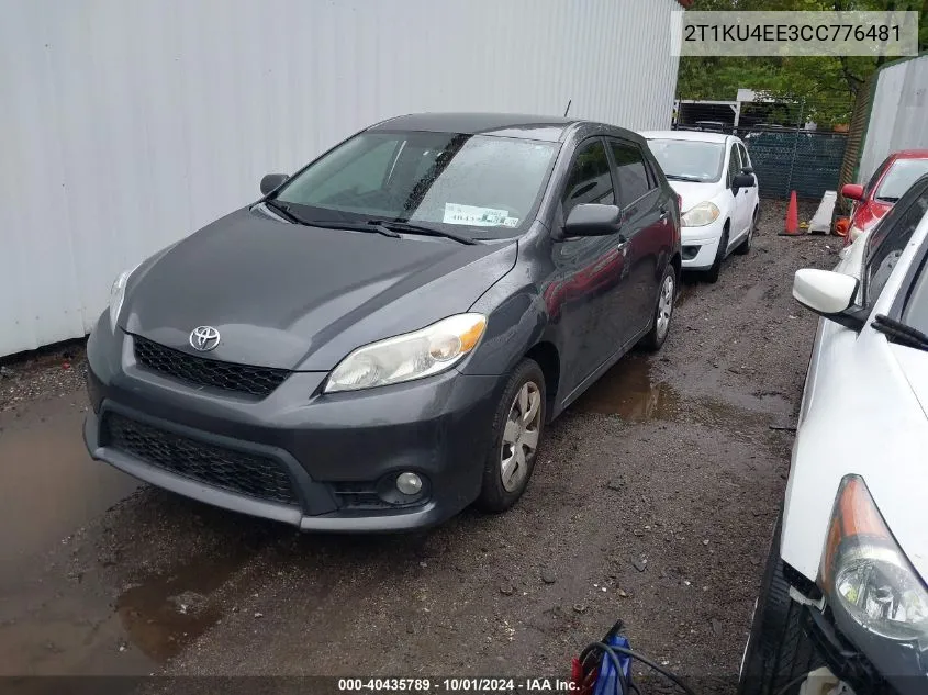 2T1KU4EE3CC776481 2012 Toyota Matrix L