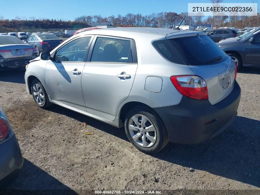 2T1LE4EE9CC022356 2012 Toyota Matrix S