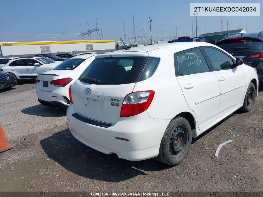 2013 Toyota Matrix VIN: 2T1KU4EEXDC042034 Lot: 12082136