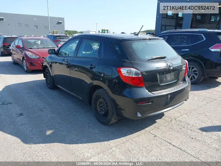 2013 Toyota Matrix VIN: 2T1KU4EE4DC952472 Lot: 12086091