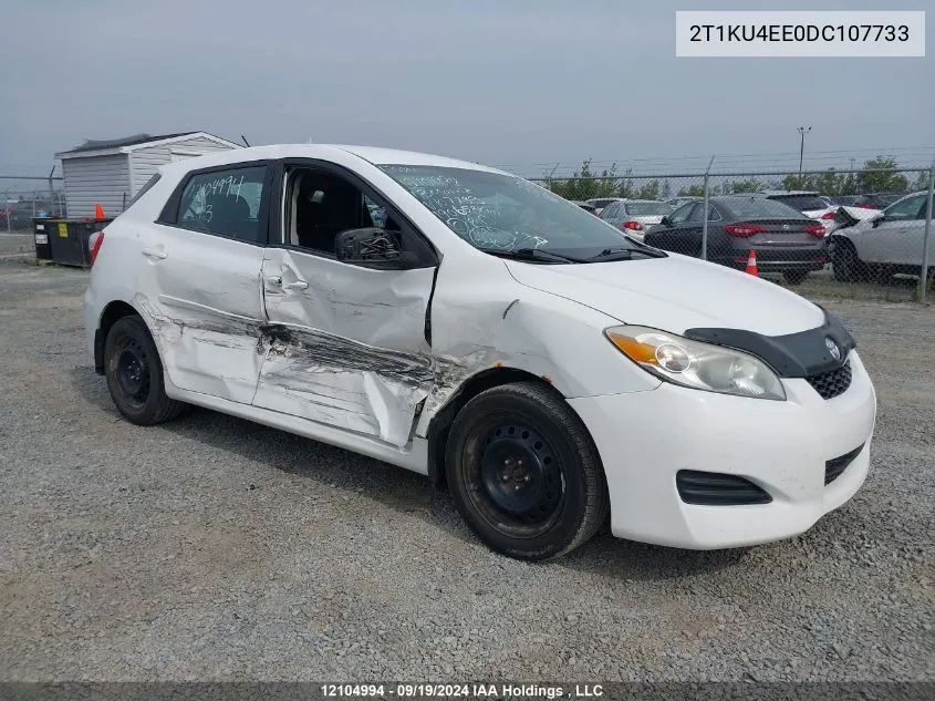 2013 Toyota Matrix Wagon VIN: 2T1KU4EE0DC107733 Lot: 12104994