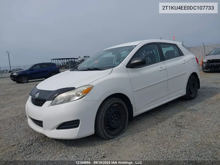 2013 Toyota Matrix Wagon VIN: 2T1KU4EE0DC107733 Lot: 12104994