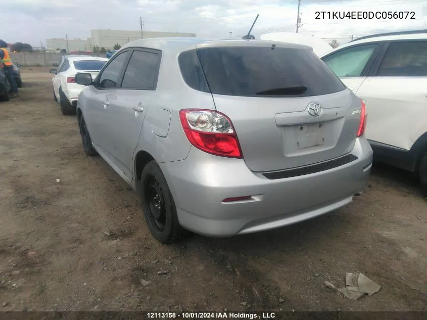 2013 Toyota Matrix VIN: 2T1KU4EE0DC056072 Lot: 12113158