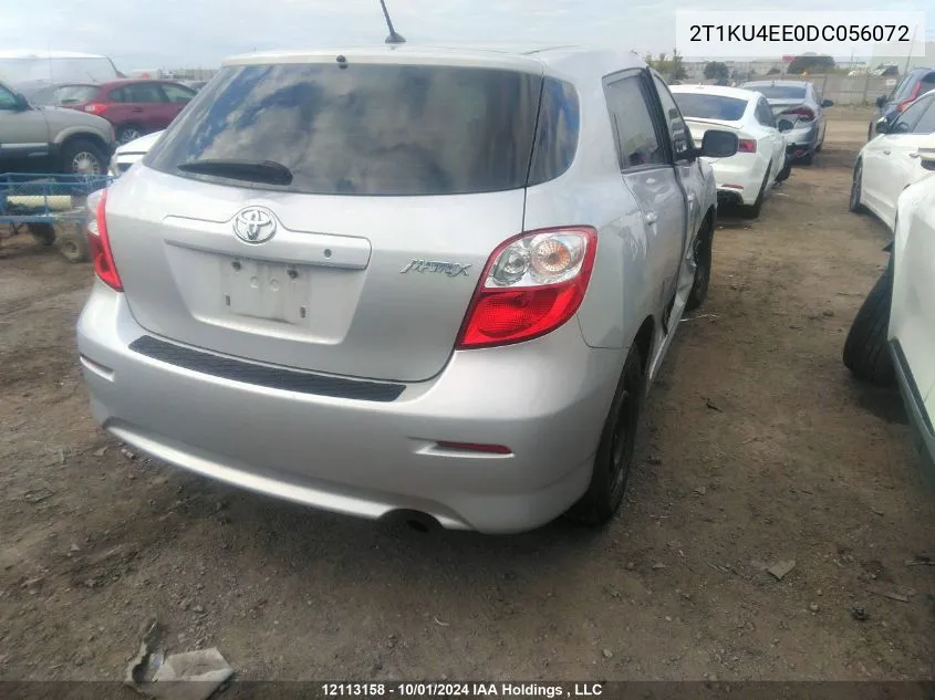 2013 Toyota Matrix VIN: 2T1KU4EE0DC056072 Lot: 12113158