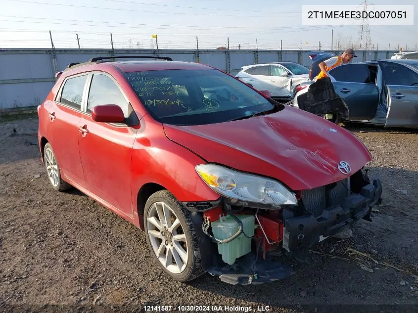 2013 Toyota Matrix Xrs VIN: 2T1ME4EE3DC007051 Lot: 12141587