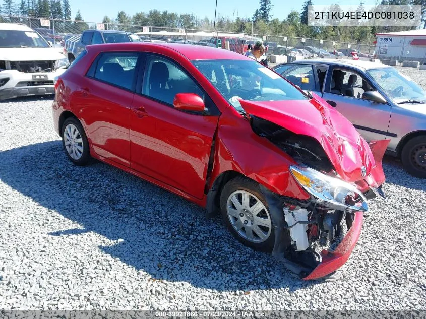 2T1KU4EE4DC081038 2013 Toyota Matrix L