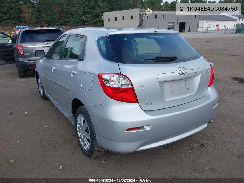 2013 Toyota Matrix L VIN: 2T1KU4EE4DC084750 Lot: 40478234